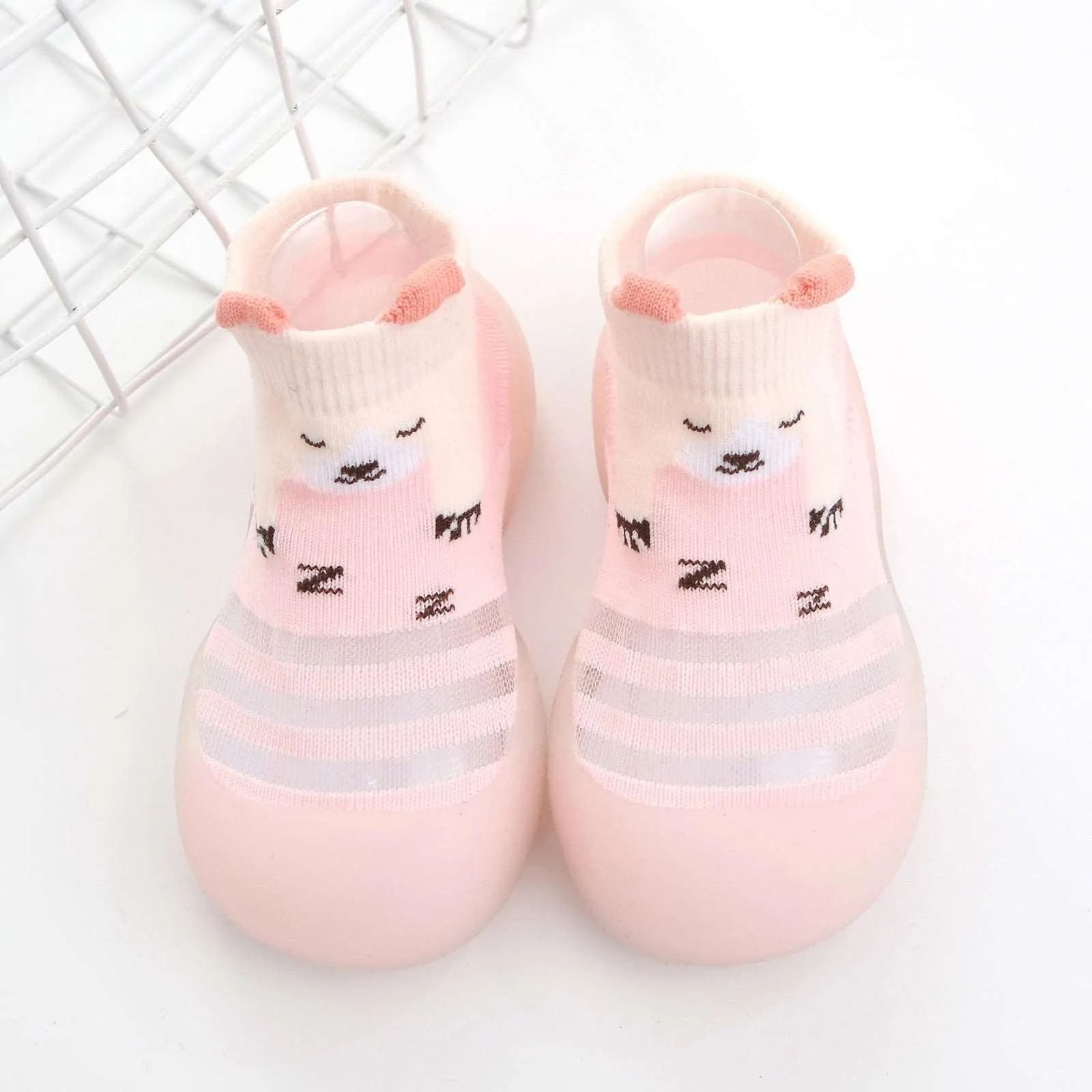 0-4 Years Old Baby Toddler Shoes Ice Silk Socks Shoes Baby Soft Sole Floor Shoes