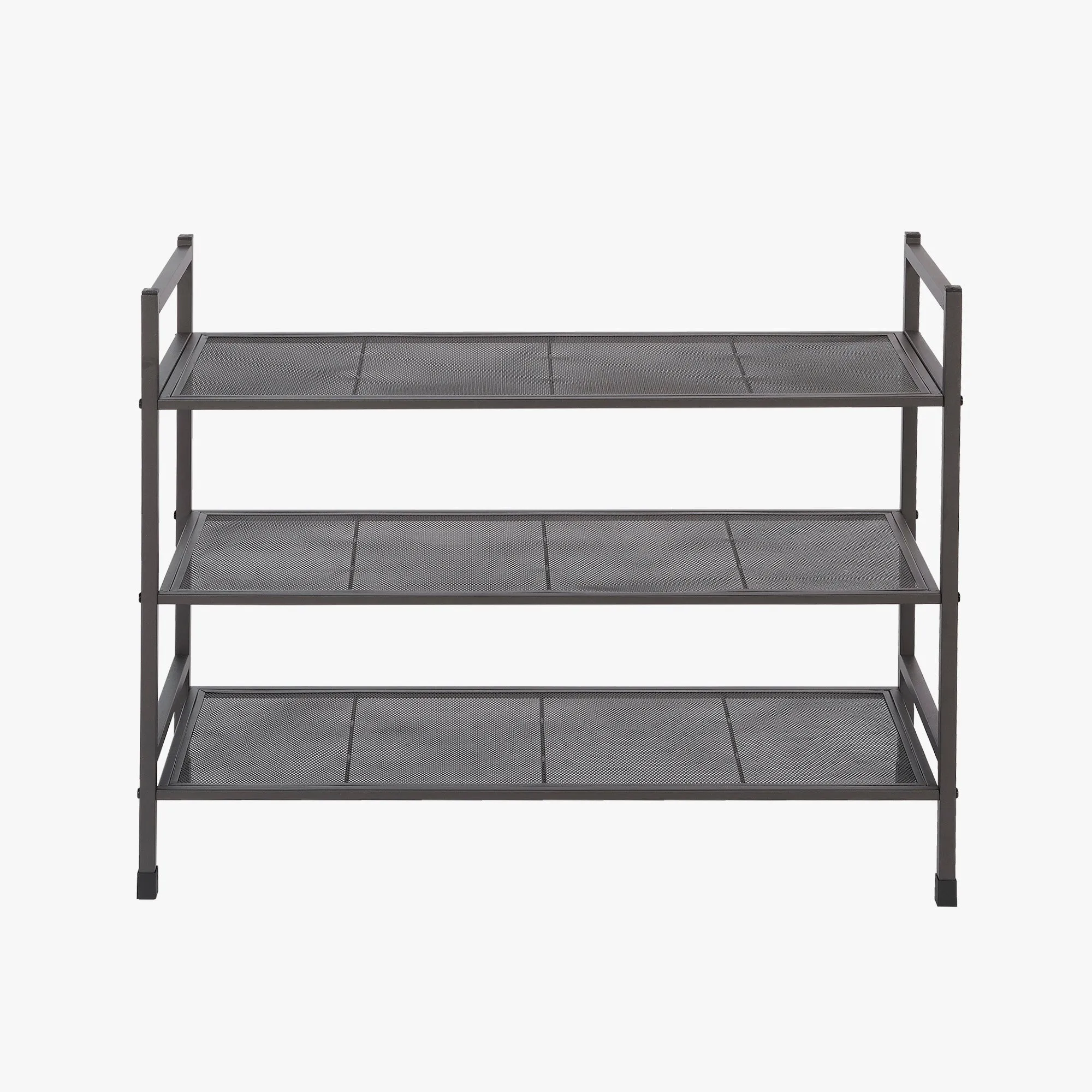 3-Tier Stackable Metal Shoe Rack