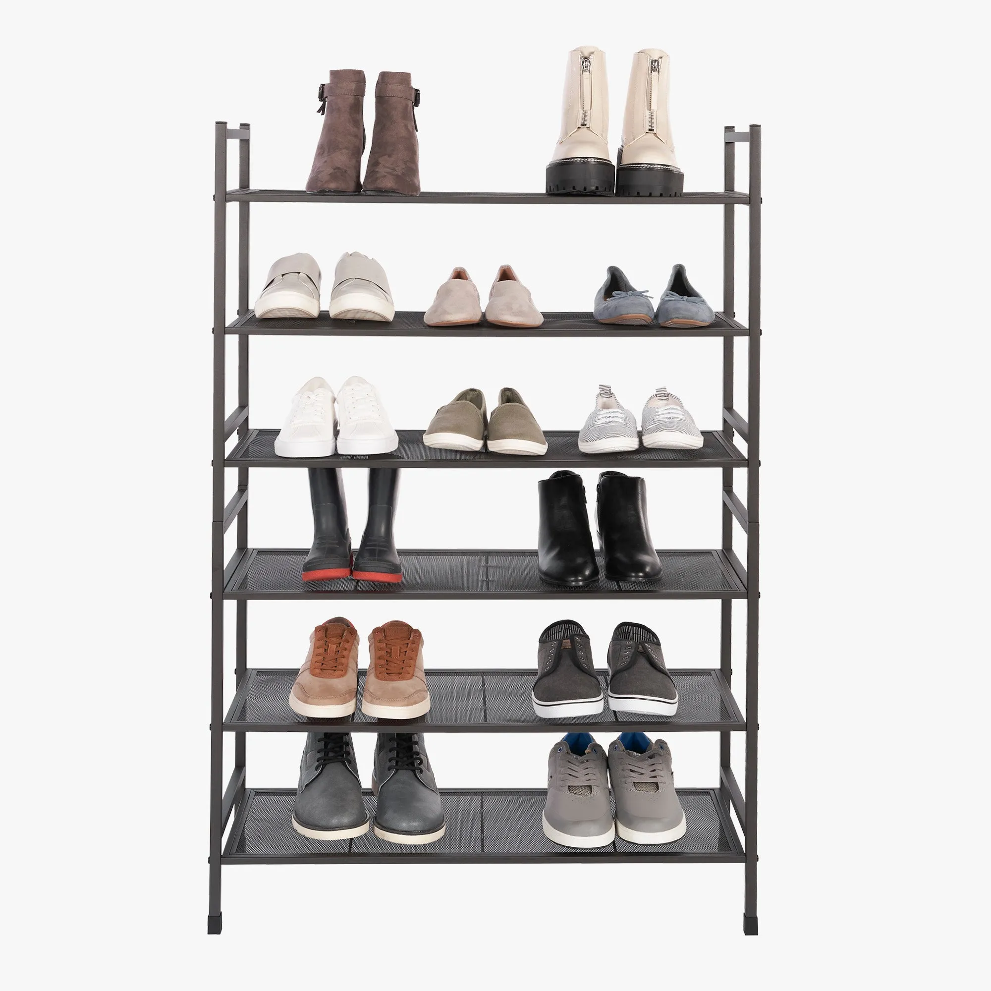 3-Tier Stackable Metal Shoe Rack