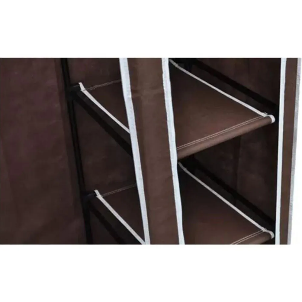 5 Shelves Brand New Easy to assemble Portable Wardrobe - brown