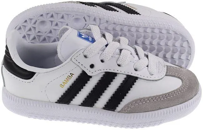 Adidas Originals Trainers Infants Samba OG Footwear White Core Black Granite