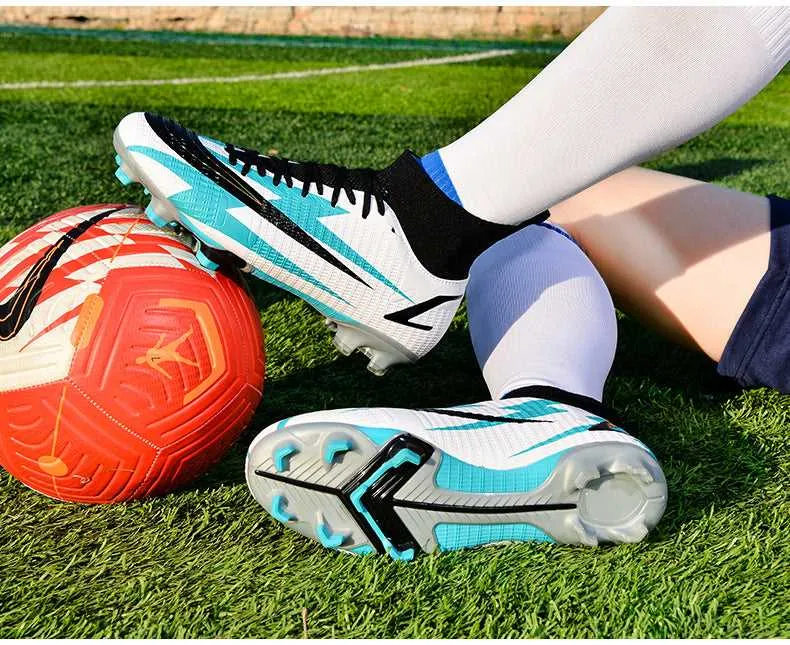 Adult High-Top Soccer Cleats for Training and Matches