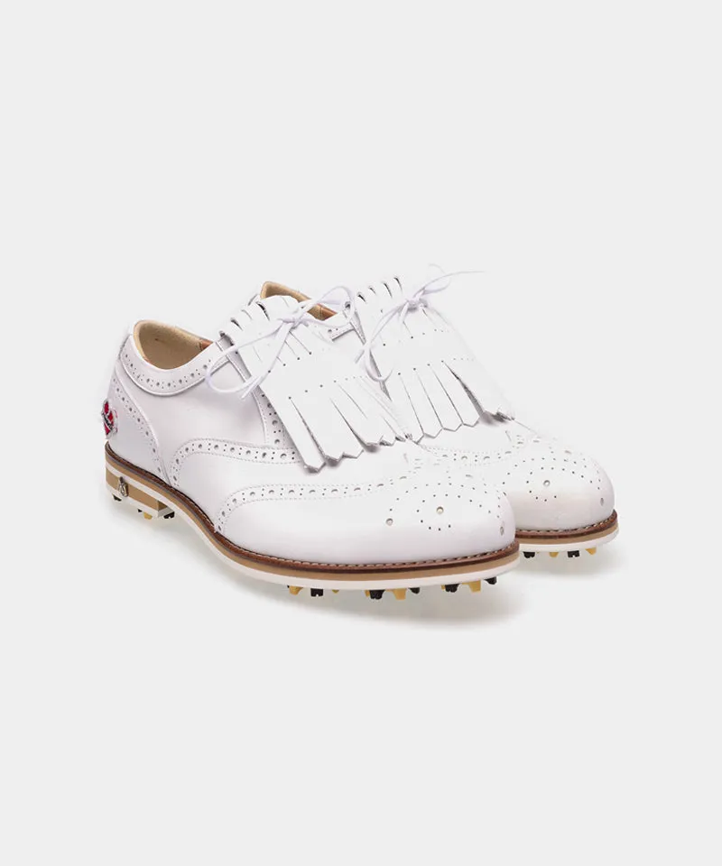 ALL CLASSIC Golf Nomantic Noble Wingtip Classic Golf Shoes - White