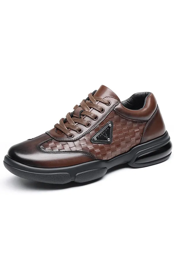 AlliLux Round Toe Laces Up Alligator Derby Shoes