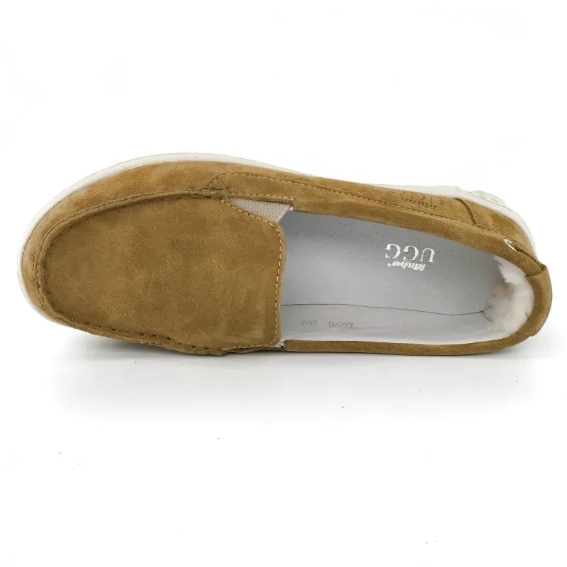 Australian Sheepskin Unisex Casual Flats UGG Moccasin - Chestnut