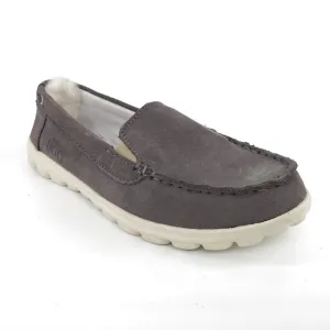 Australian Sheepskin Unisex Casual Flats UGG Moccasin - Grey