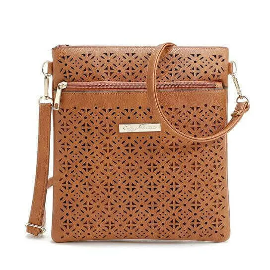 Blossomita Handbag With Cutout Flower Design