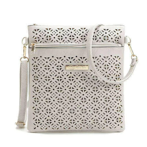 Blossomita Handbag With Cutout Flower Design