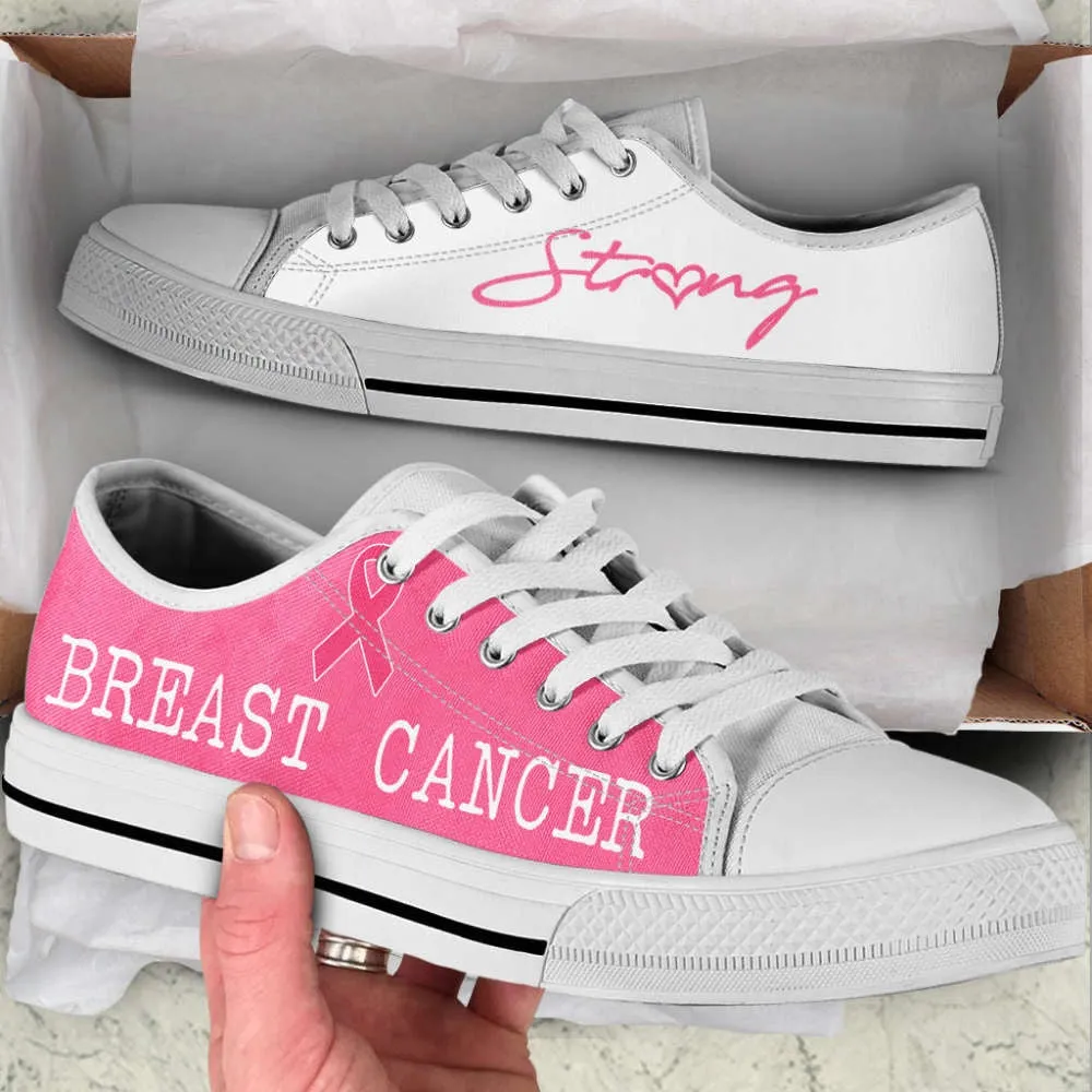 Breast Cancer Shoes Strong Low Top Shoes Canvas Shoes, Best Canvas Shoes, Low Top Sneaker