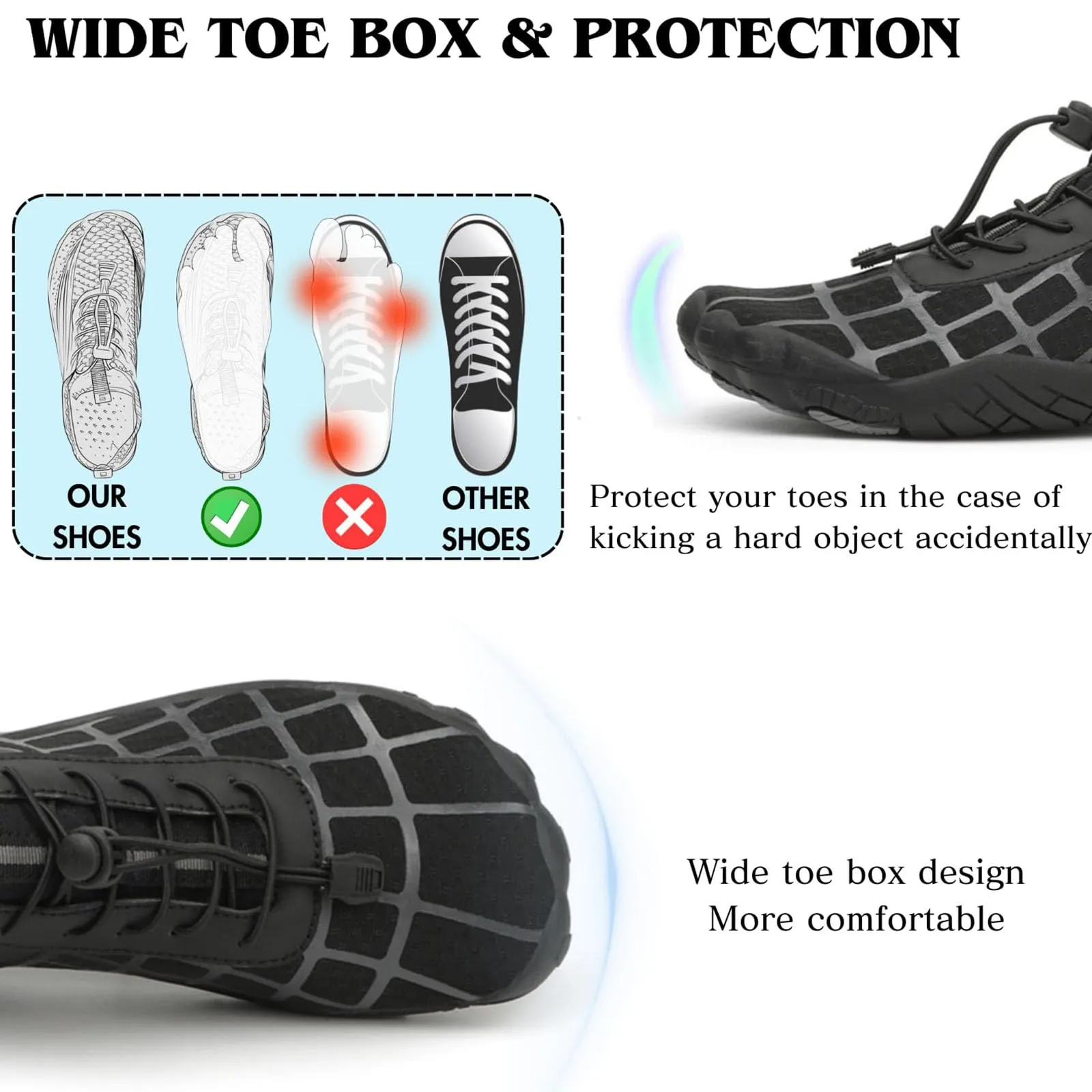 Breathable Lightweight Barefoot Hiking Shoes