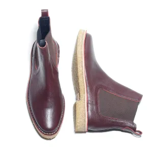 Chris Burgundy Chelsea Boots