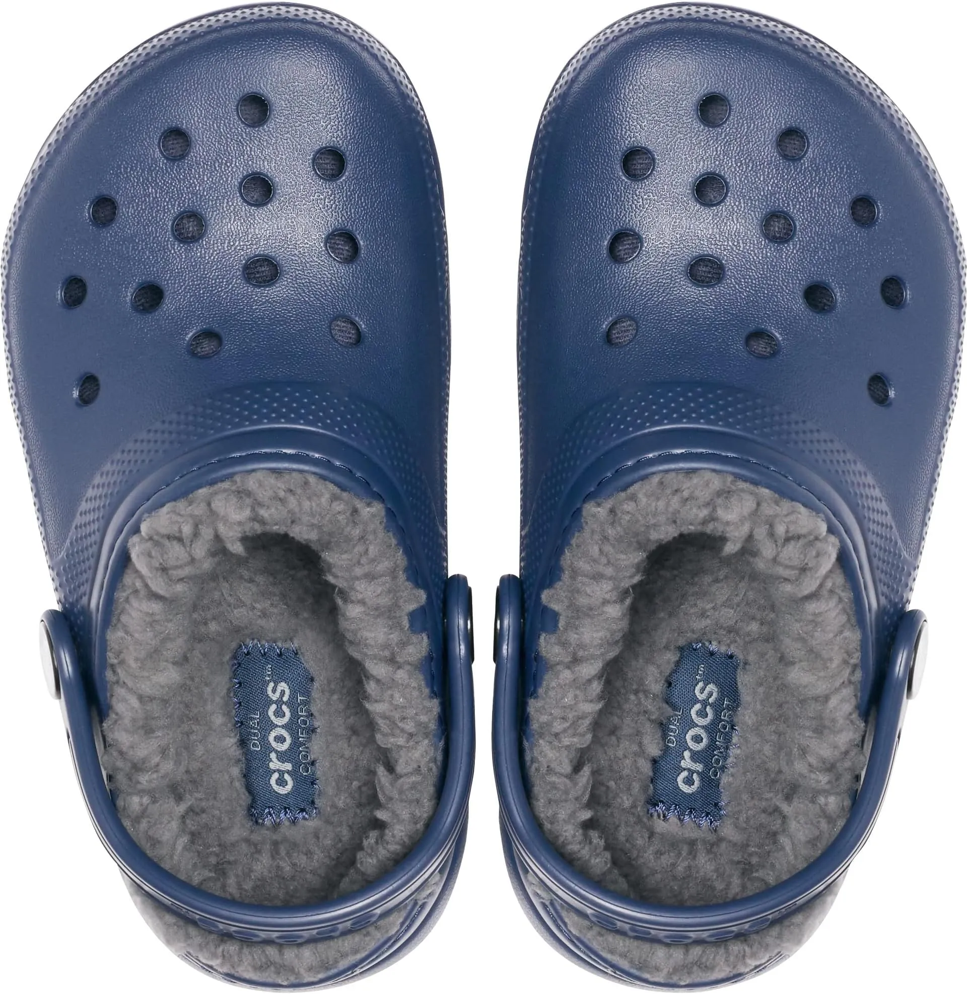 Classic Lined Clog Crocs, Navy/Charcoal