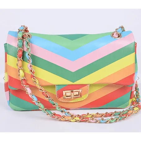 Colorful Rainbow Shoulder Bag