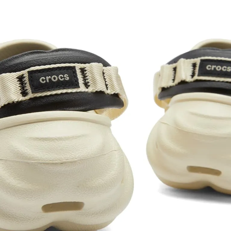 Crocs Echo Clog Sandals, Sand Grey/Black