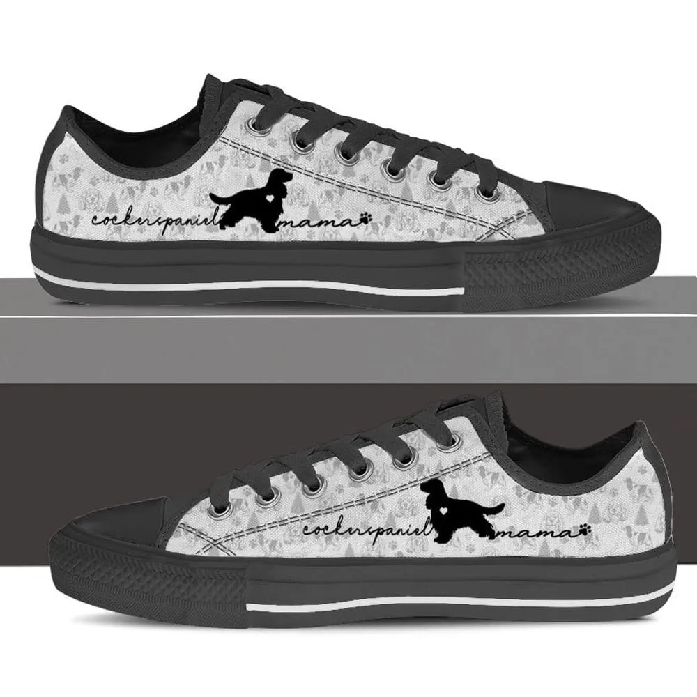 English Cocker Spaniel Low Top Shoes, Dog Printed Shoes, Canvas Shoes For Men, Women