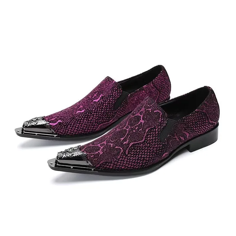 ExoticaLux Genuine Leather Smart Slip-on Dress Shoes