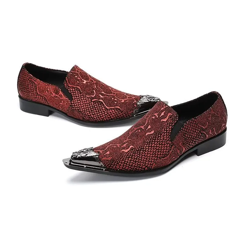 ExoticaLux Genuine Leather Smart Slip-on Dress Shoes