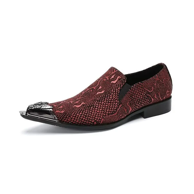 ExoticaLux Genuine Leather Smart Slip-on Dress Shoes