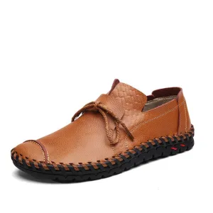 Genuine Leather Casual Soft Comfortable Moccasins Shoe