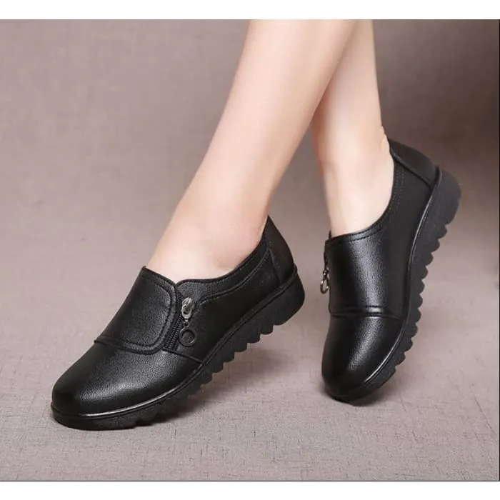 Genuine Leather Comfortable Women Flat Shoes