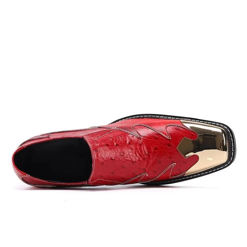 LeatherLux Exotic Slip-on Dress Shoes