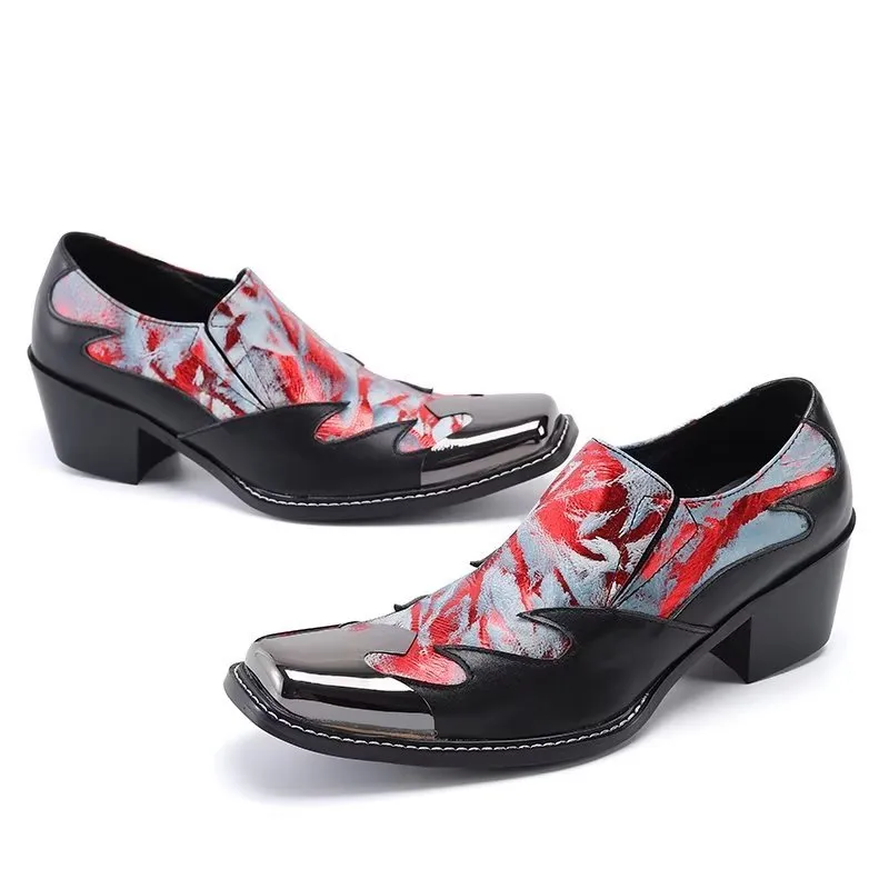 LeatherLux Exotic Slip-on Dress Shoes