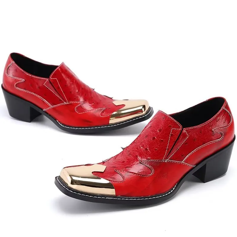 LeatherLux Exotic Slip-on Dress Shoes