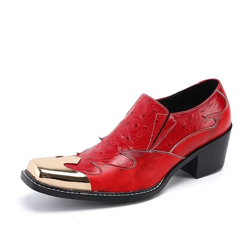 LeatherLux Exotic Slip-on Dress Shoes