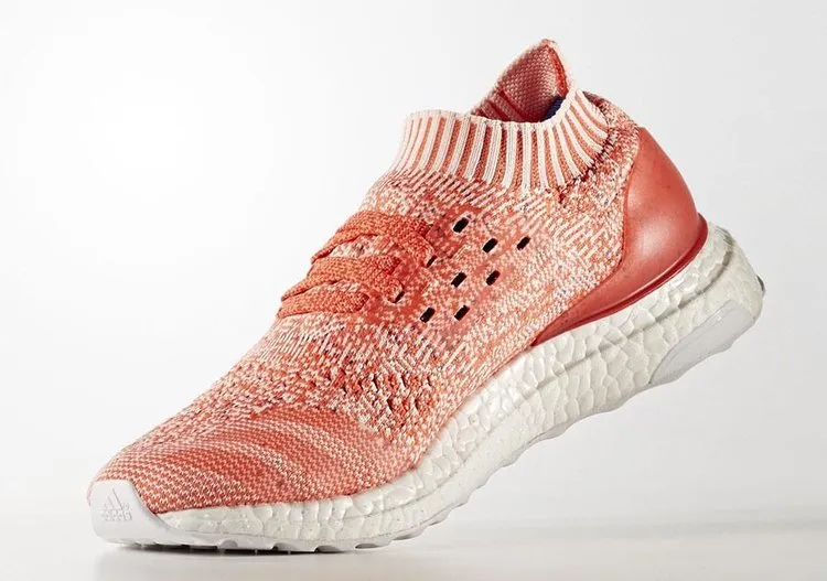 Limited edition Adidas Wmns UltraBoost Uncaged 'Easy Coral' sneakers, orange