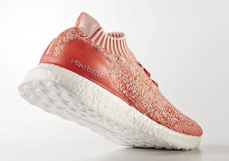 Limited edition Adidas Wmns UltraBoost Uncaged 'Easy Coral' sneakers, orange