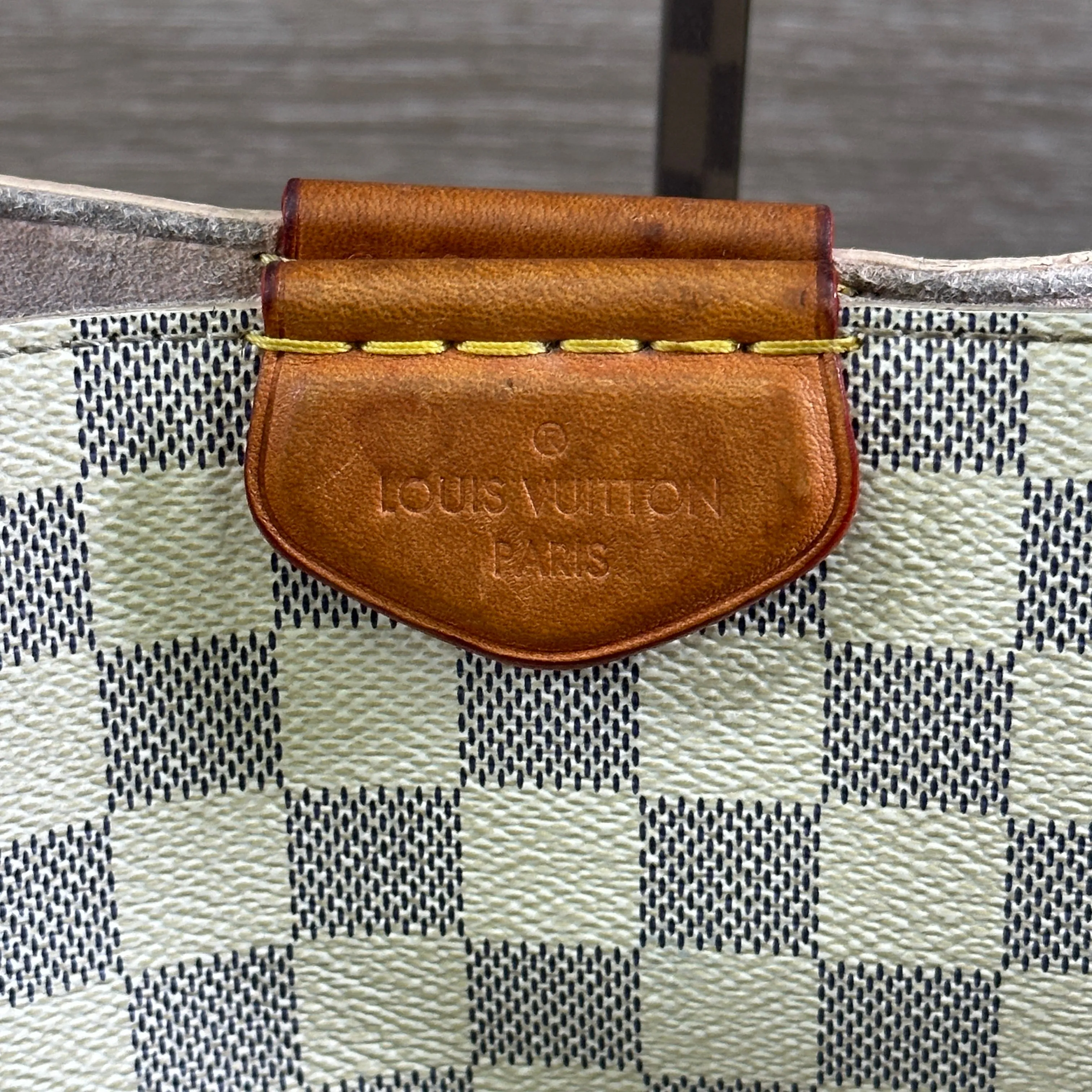 Louis Vuitton Propriano Handbag - Damier Azur with Rose Ballerine Interior