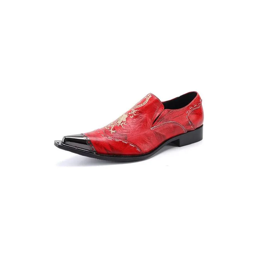 LuxLeather Exotic Slip-on Dress Shoes