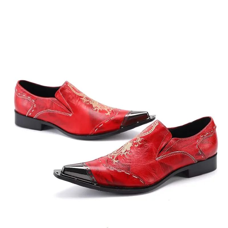 LuxLeather Exotic Slip-on Dress Shoes