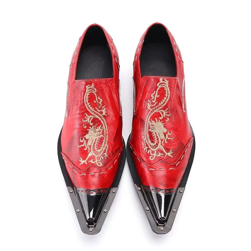 LuxLeather Exotic Slip-on Dress Shoes