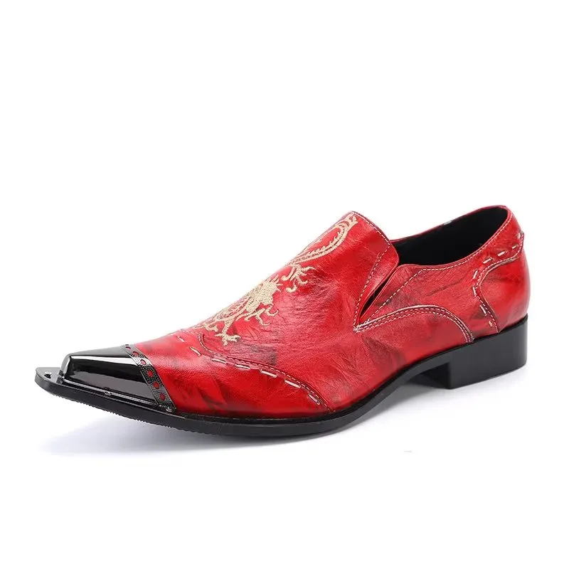 LuxLeather Exotic Slip-on Dress Shoes