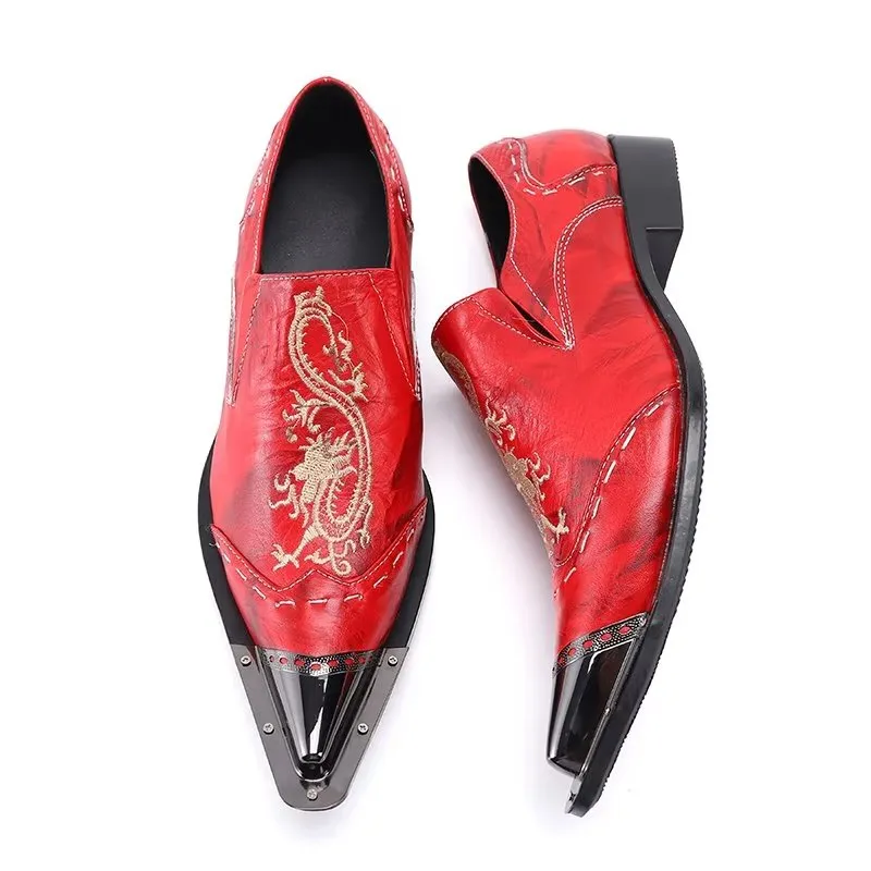 LuxLeather Exotic Slip-on Dress Shoes