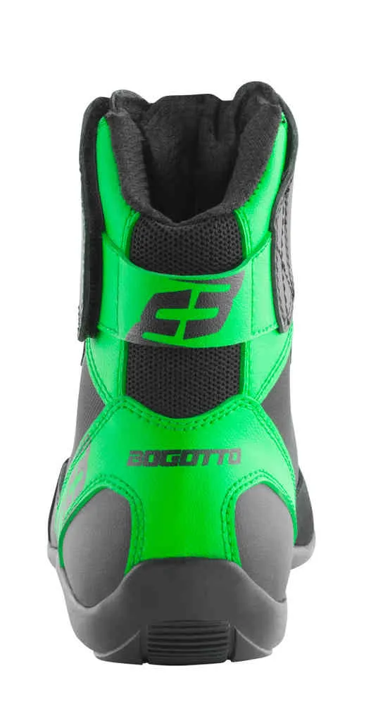 Motorcycle Shoes Mix Distric Bogotto, Black/Green