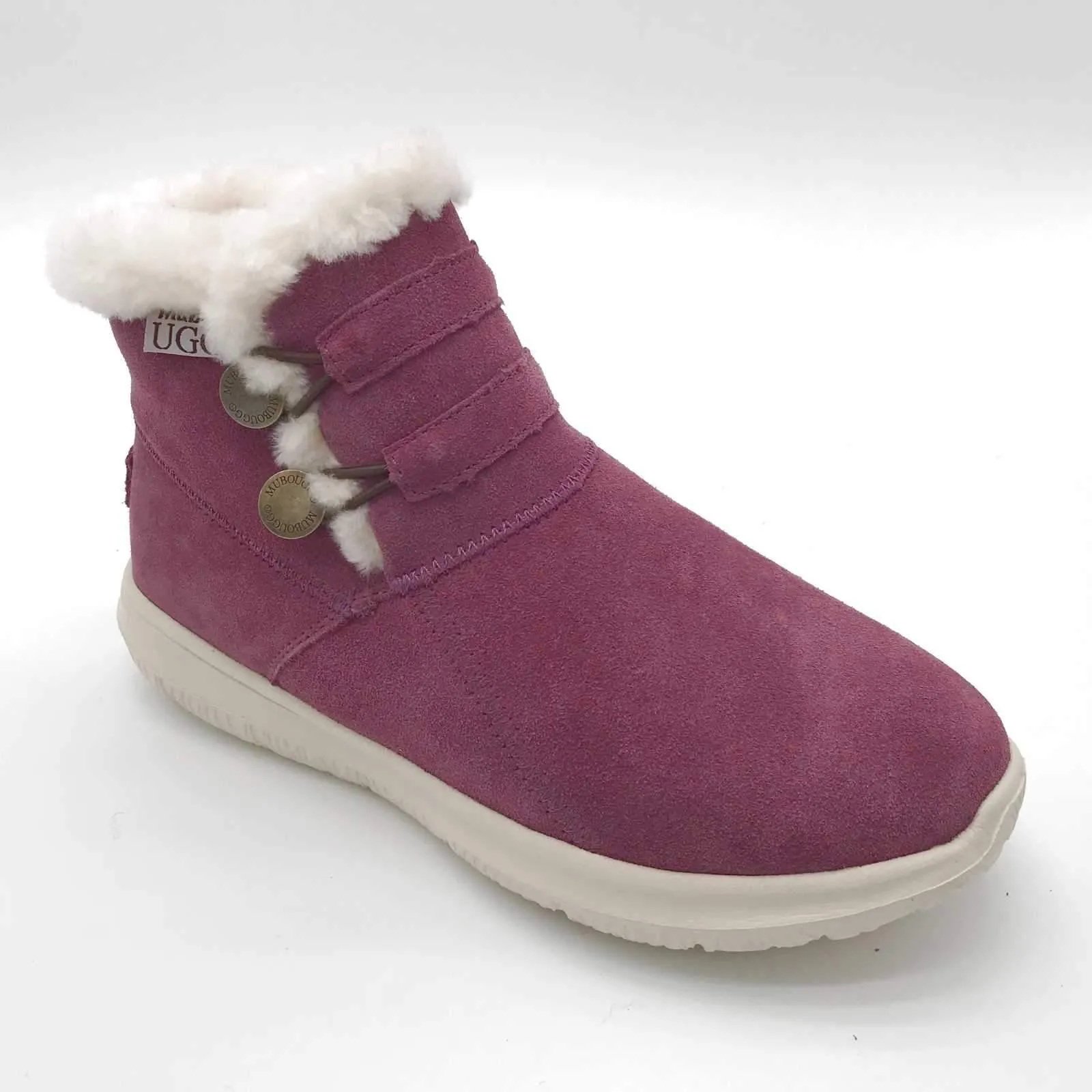 MUBO UGG Fashion Boots Premium Sheepskin Shoes Antislip TPR Sole SN7788