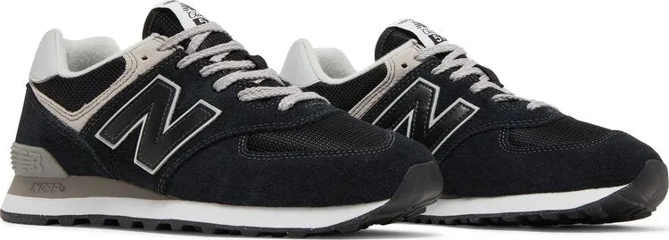 New Balance 574 sneakers, black/gray/white