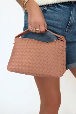 Nikki Woven Bag - Pink