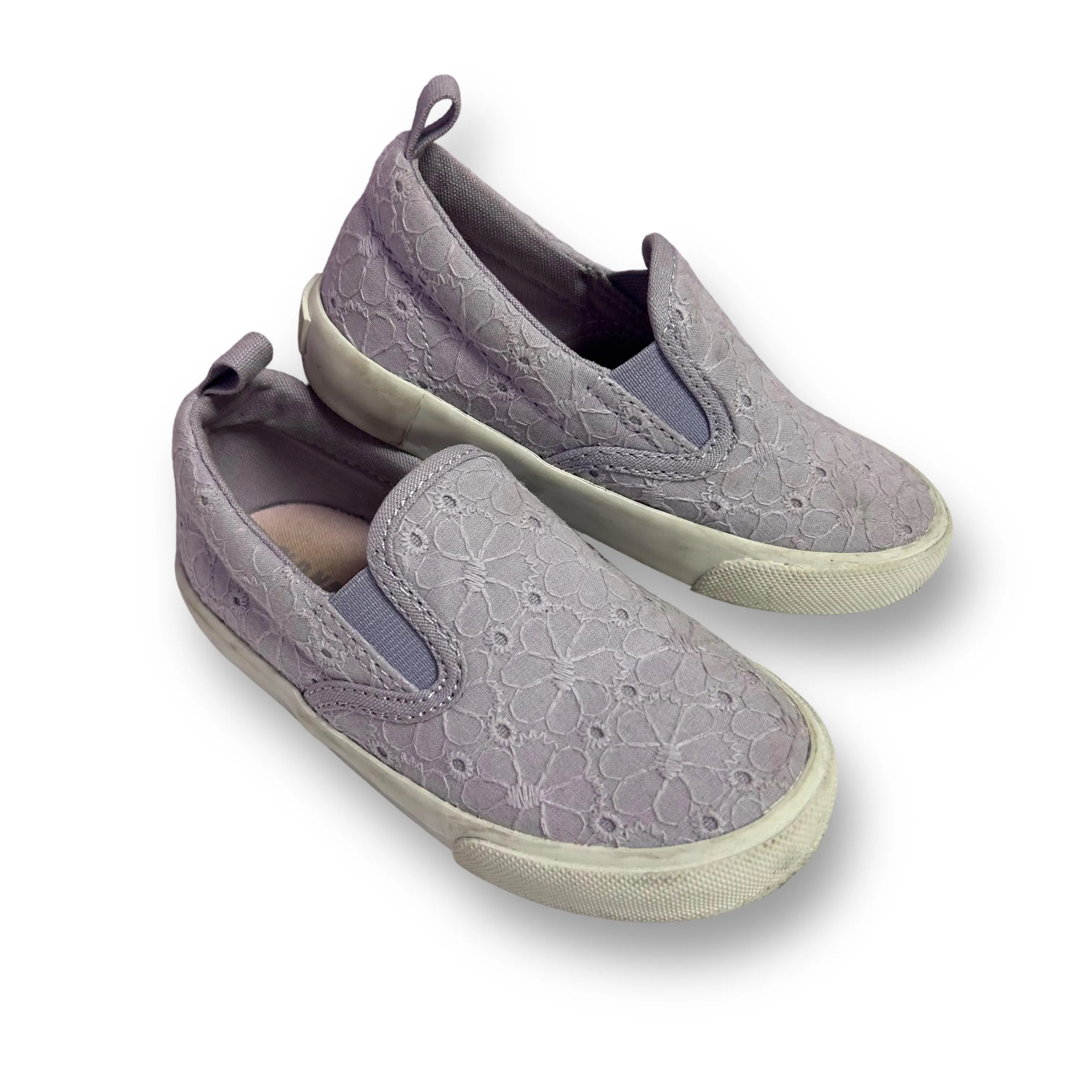 Old Navy Toddler Girl Size 7 Purple Easy-On Comfy Shoes