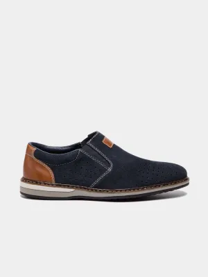 Rieker 16861 Men's Suede Slip On Shoes