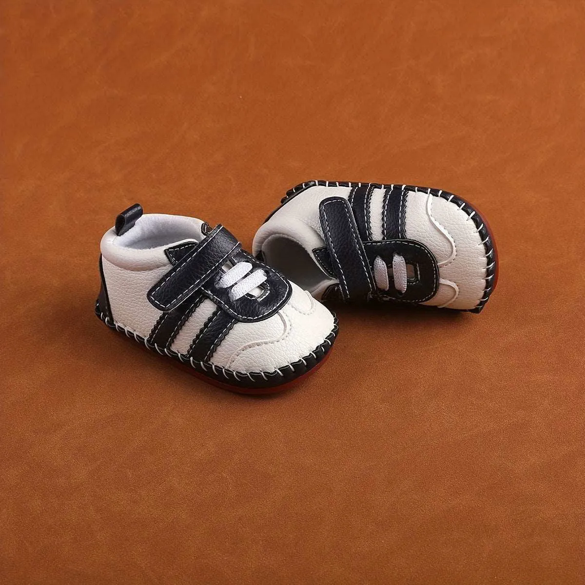 Soft Comfy Lightweight Baby First Walker Leather Sneakers