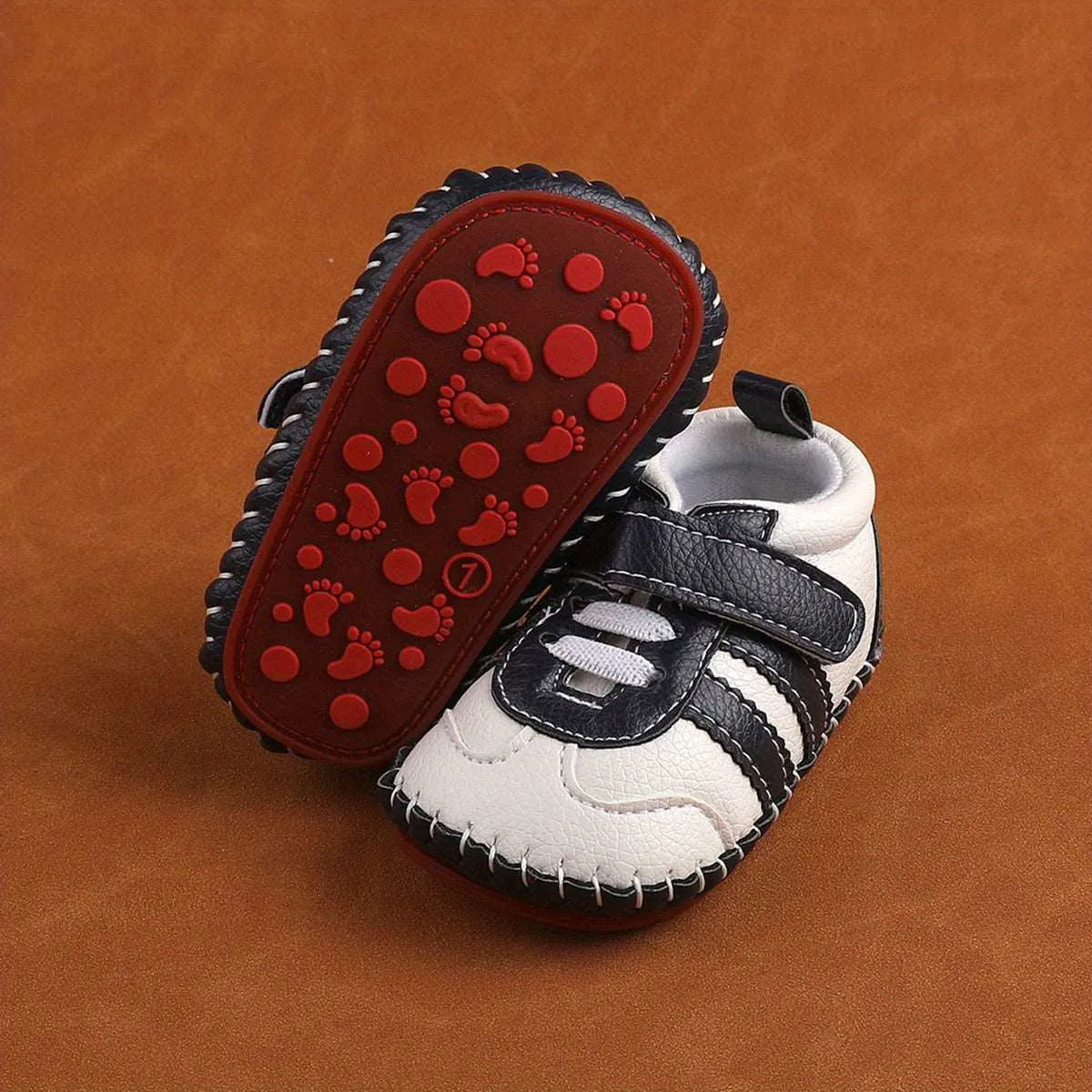 Soft Comfy Lightweight Baby First Walker Leather Sneakers