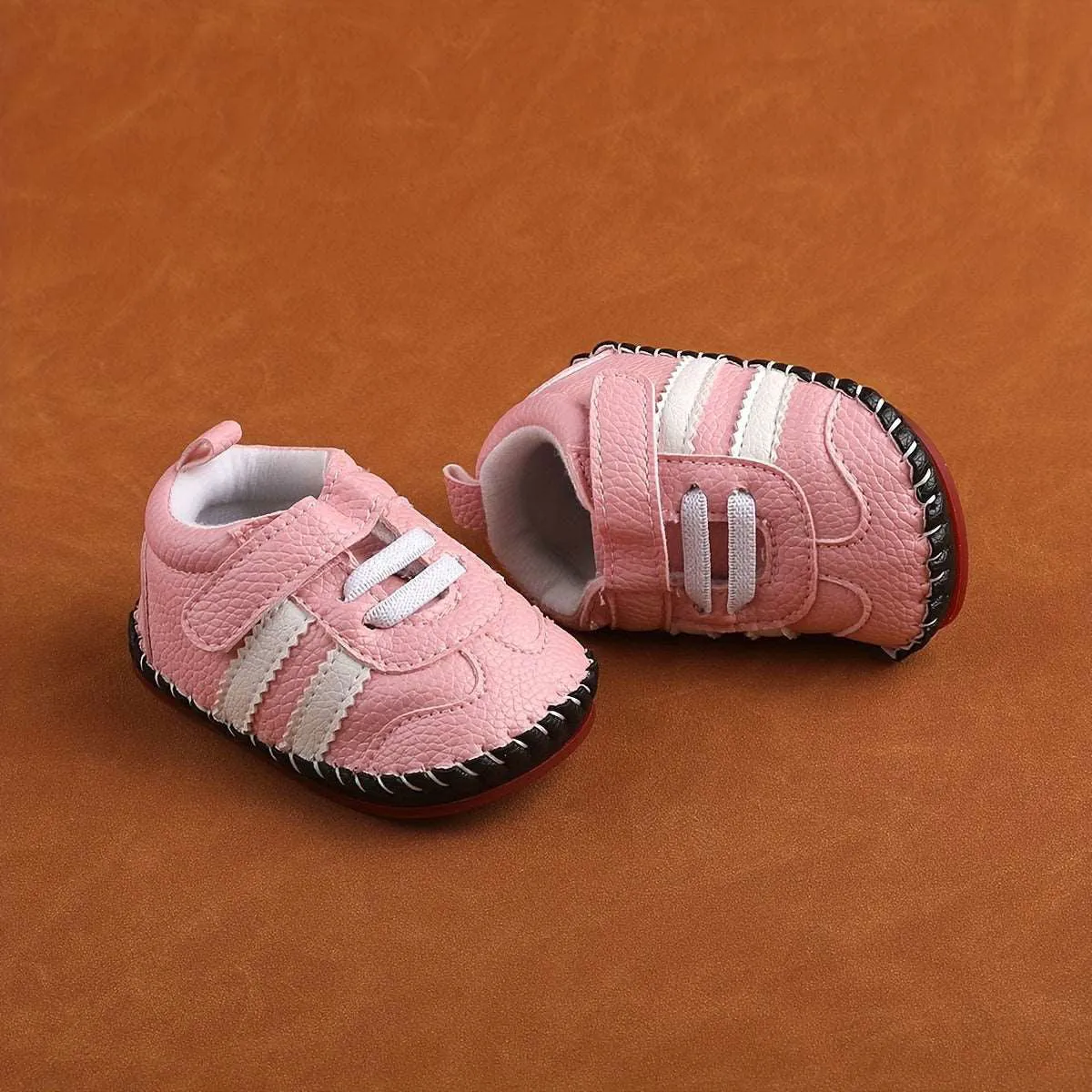 Soft Comfy Lightweight Baby First Walker Leather Sneakers