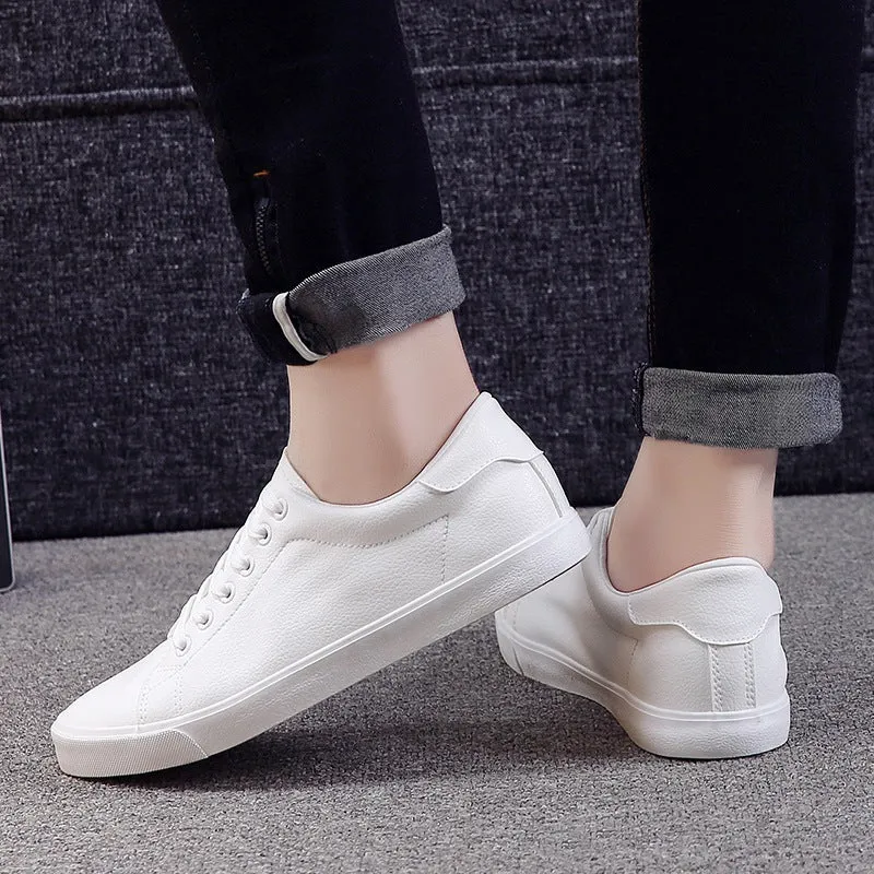 Spring Shoes Men Sneakers Casual Soft Leather Men Shoes Brand Fashion Male White Shoes KA1188