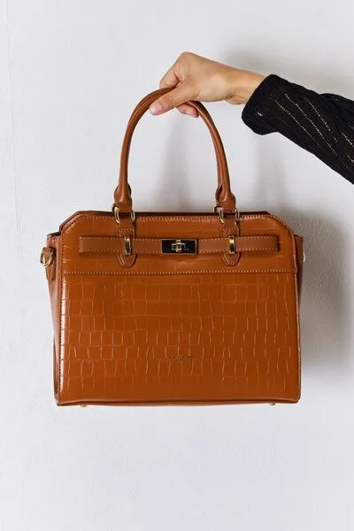 Texture PU Leather Handbag