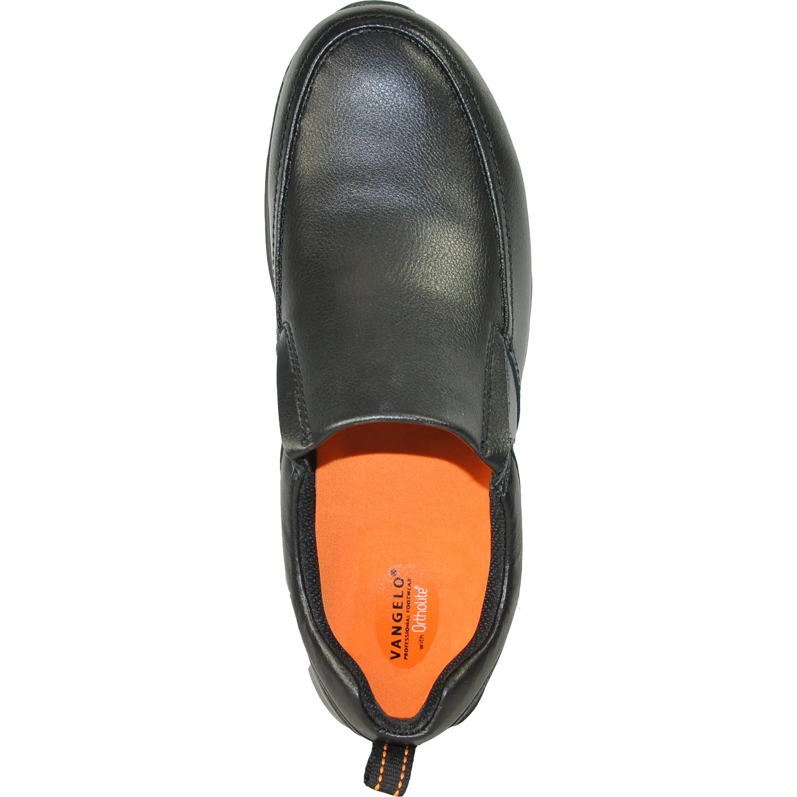 VANGELO Men Slip Resistant Shoe NICK-3 Black  - Wide Width Available