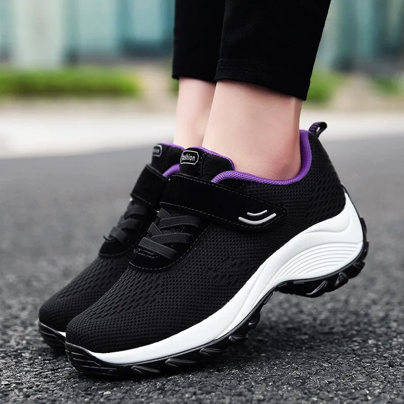 Women's Comfortable Woven Knit Sneakers