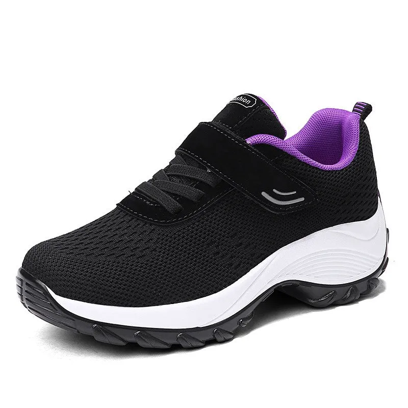 Women's Comfortable Woven Knit Sneakers